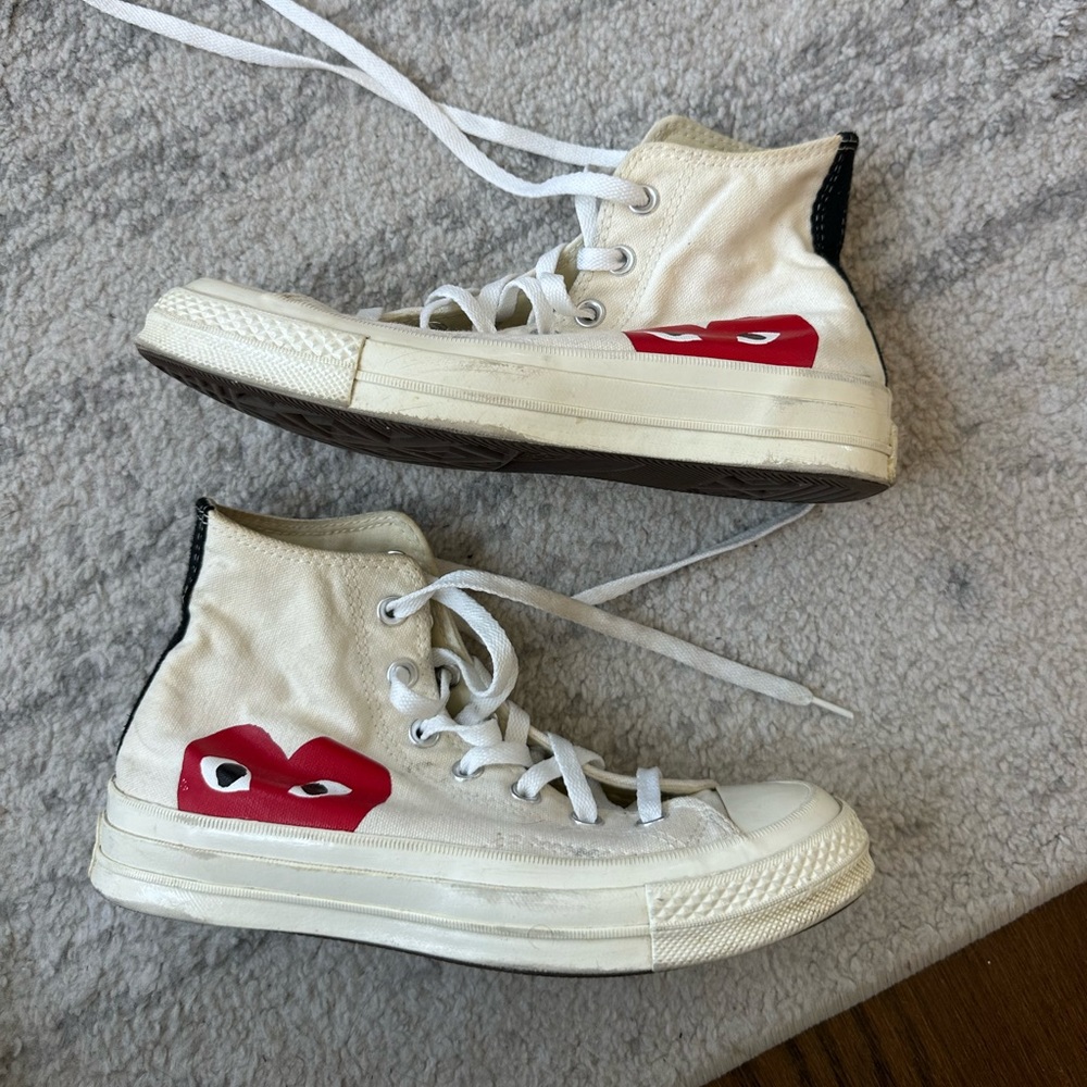 commes de garcon converse white womens converse